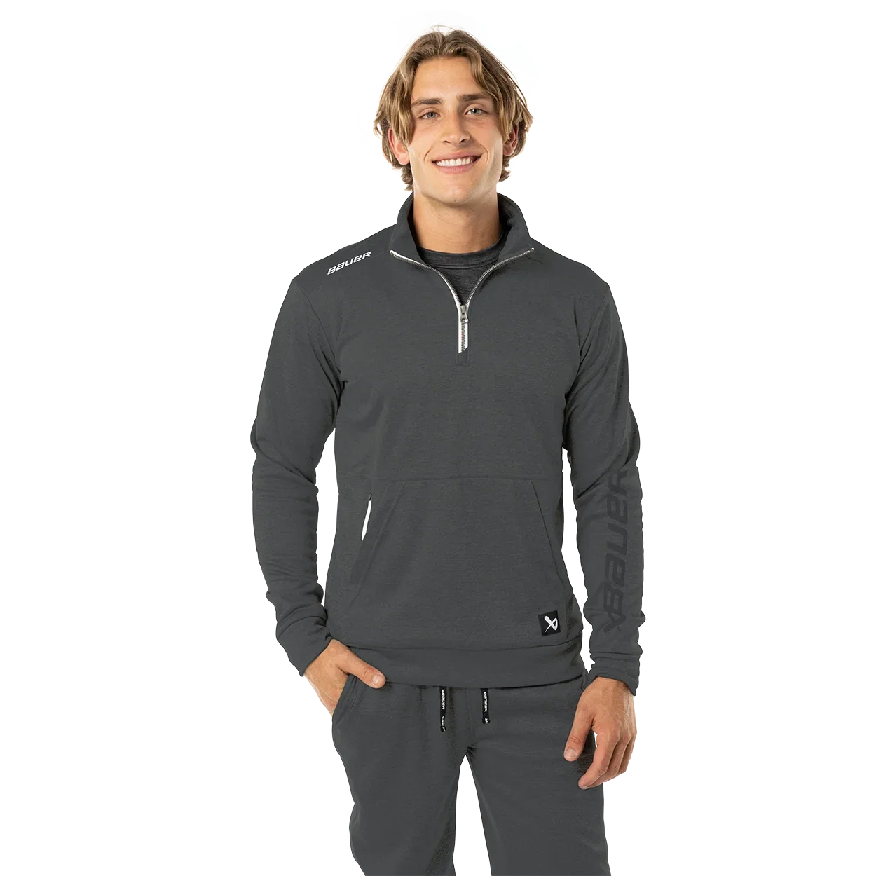 Image of BAUER TEAM FLEECE 1/2 ZIP SENIOR