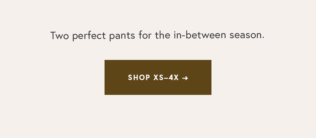 Two perfect pants for the in-between season. 