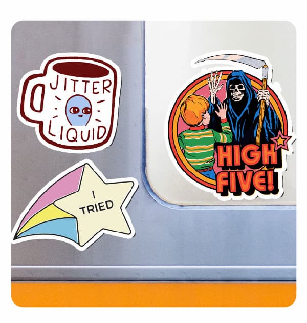 Stickers give your laptop, water bottle, and notebooks an instant personality upgrade. 