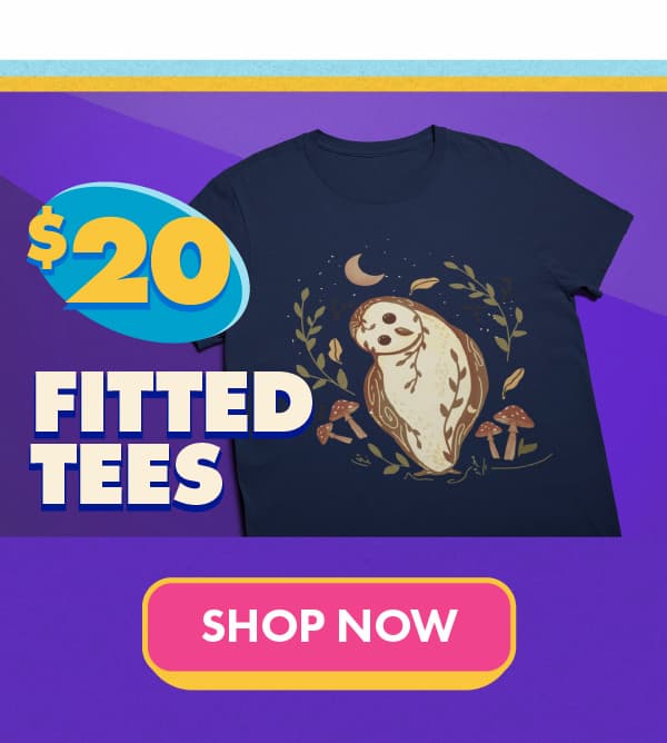 shop $20 fitted tees