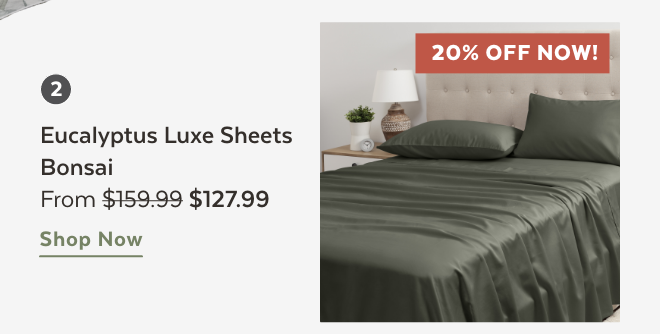 Shop Bonsai Eucalyptus Luxe Sheets