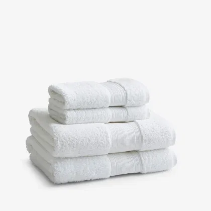 Image of Regal Egyptian Cotton 4-Piece Bath & Hand Towel Set
