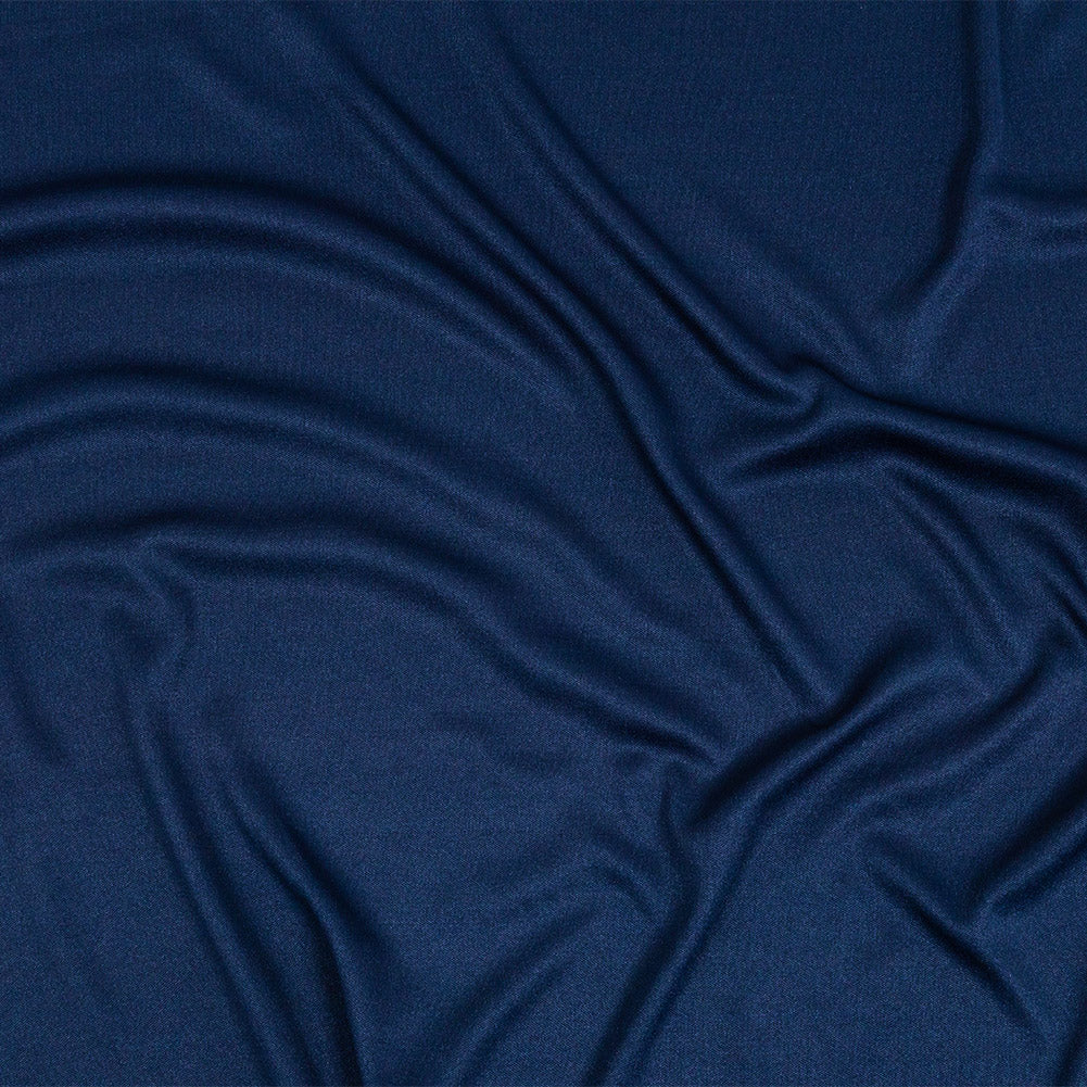 Image of Polyester Pongee Knit Lining - Navy Blue - Luca Collection