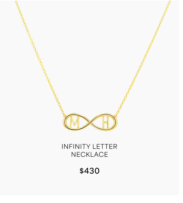 Infinity Letter Necklace