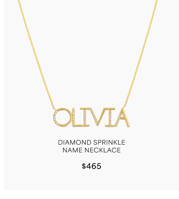 Diamond Sprinkle Name Necklace