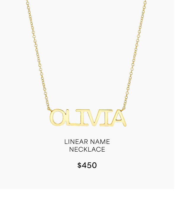 Linear Name Necklace