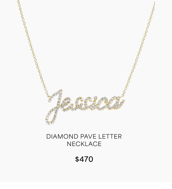 Diamond Custom Script Name Necklace