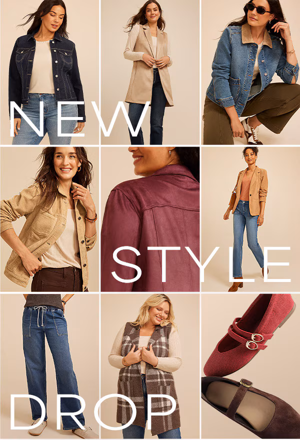 New style drop. Models wearing maurices clothing.