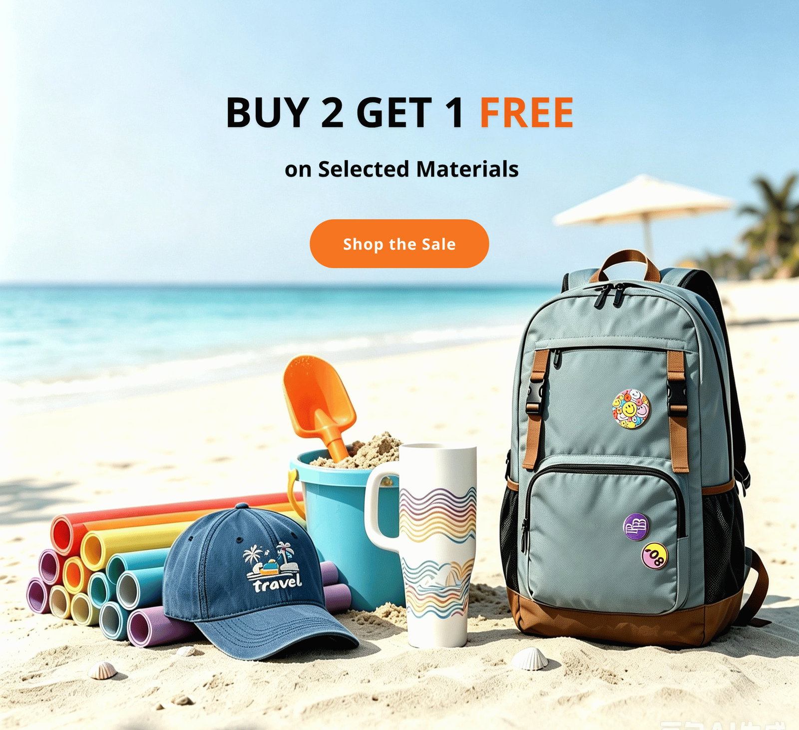 BUY 2 GET 1 FREE on Selected Materials
