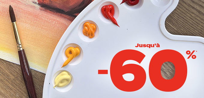 Rentrée des Arts : jusqu'à -60%