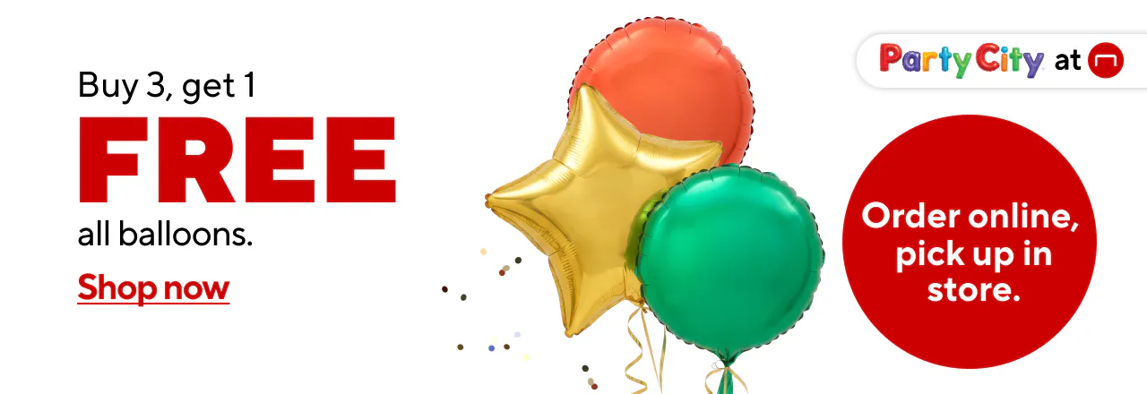 Party City: Buy 3, Get 1 Free All Balloons