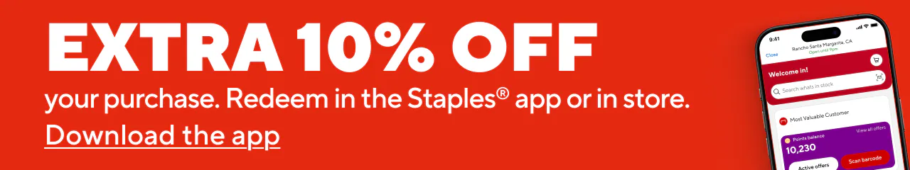 App Exclusive: 10% off your purchase after coupon. *Exclusions apply.