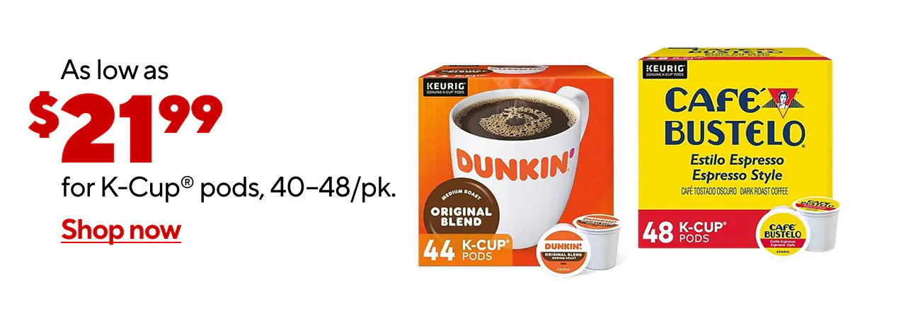 44-48pk. K-Cups as low as $21.99