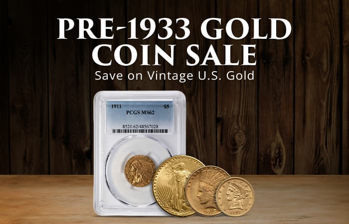 Pre-33 US Gold Coins Sale