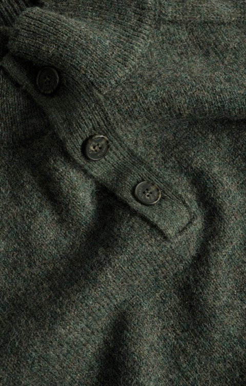 Men's Shetland Button Troyer