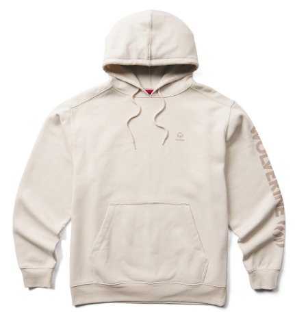 Wolverine - Men's Midweight Graphic Hoody - Stone colorway.
