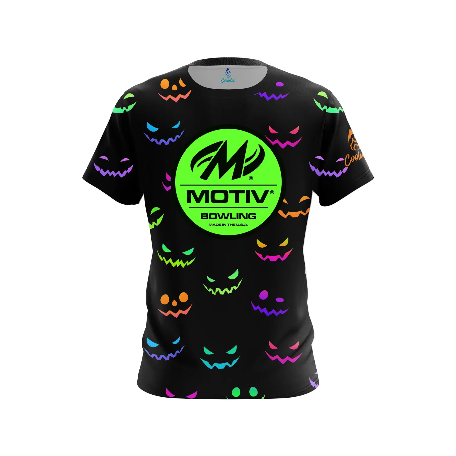Image of Neon Jack O Lantern CoolWick Bowling Jersey - Motiv