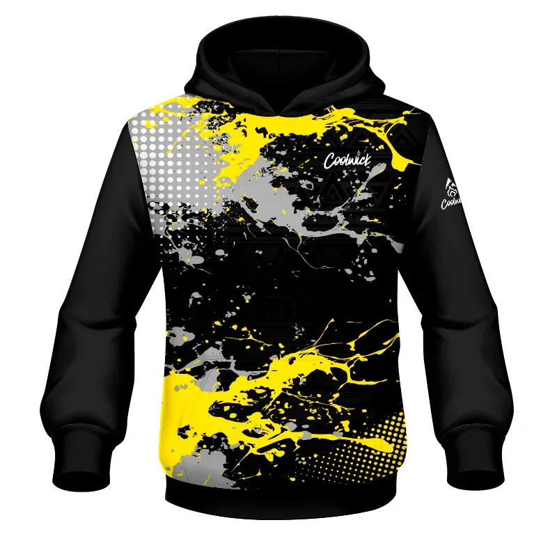 Image of CoolWick Elite Yellow Impact Hoodie