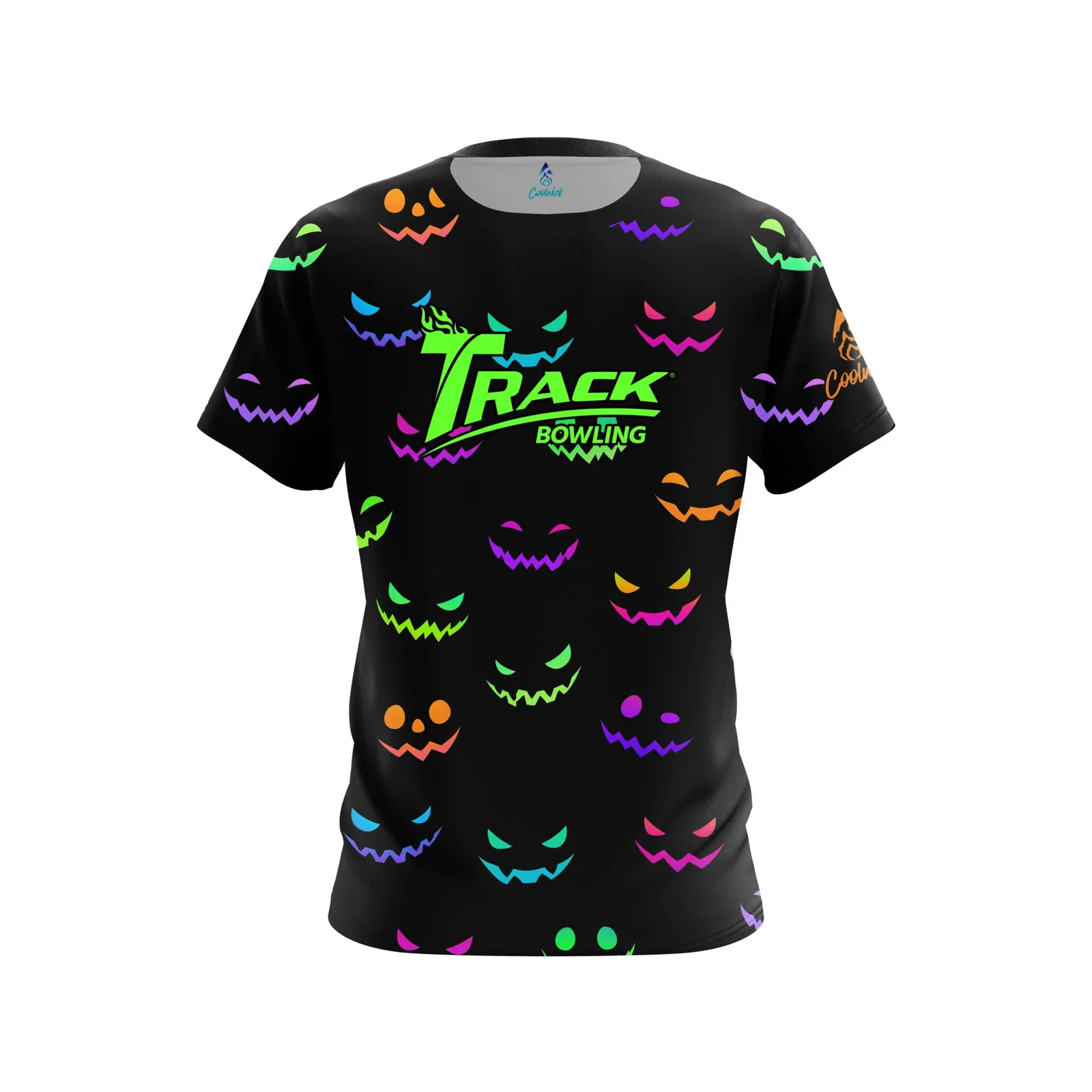 Image of Neon Jack O Lantern CoolWick Bowling Jersey - Track