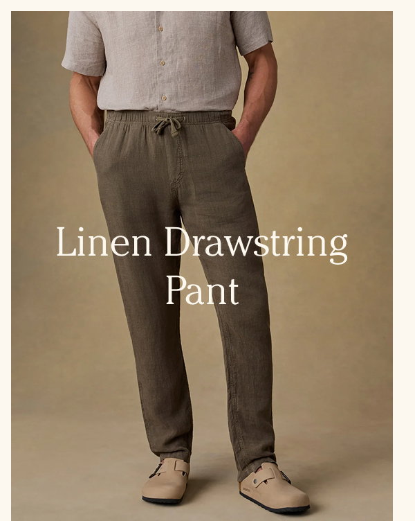 Linen Drawstring Pant