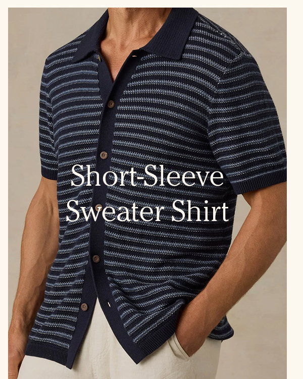 Short-Sleeve Sweater Shirt