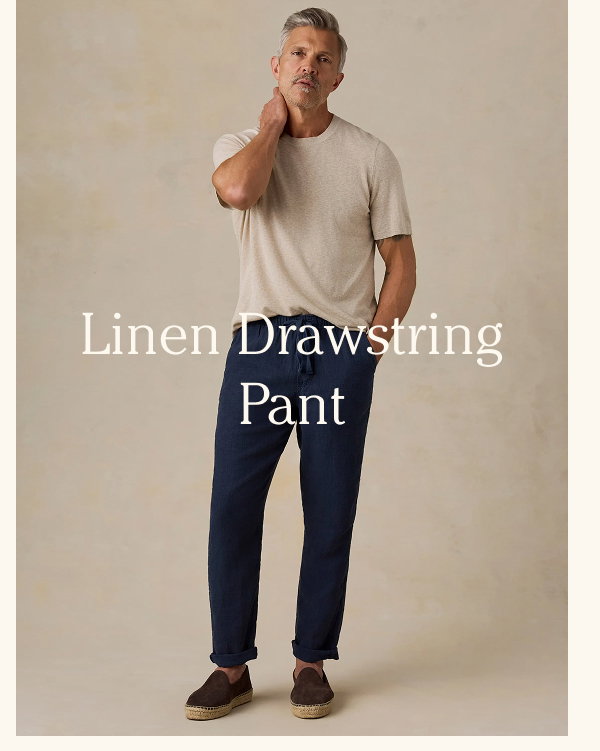 Linen Drawstring Pant