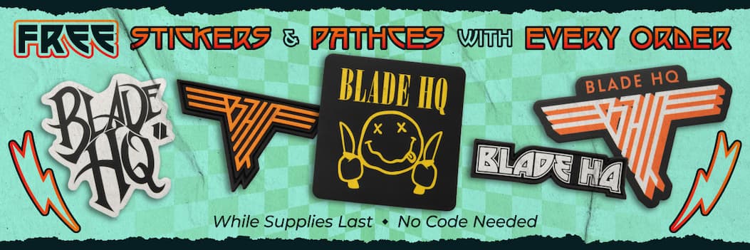 FREE Stickers and Patches With Every Order!
