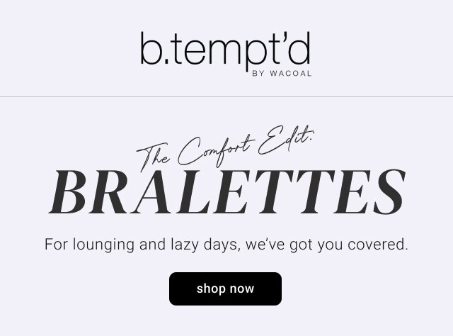 The Comfort Edit: Bralettes