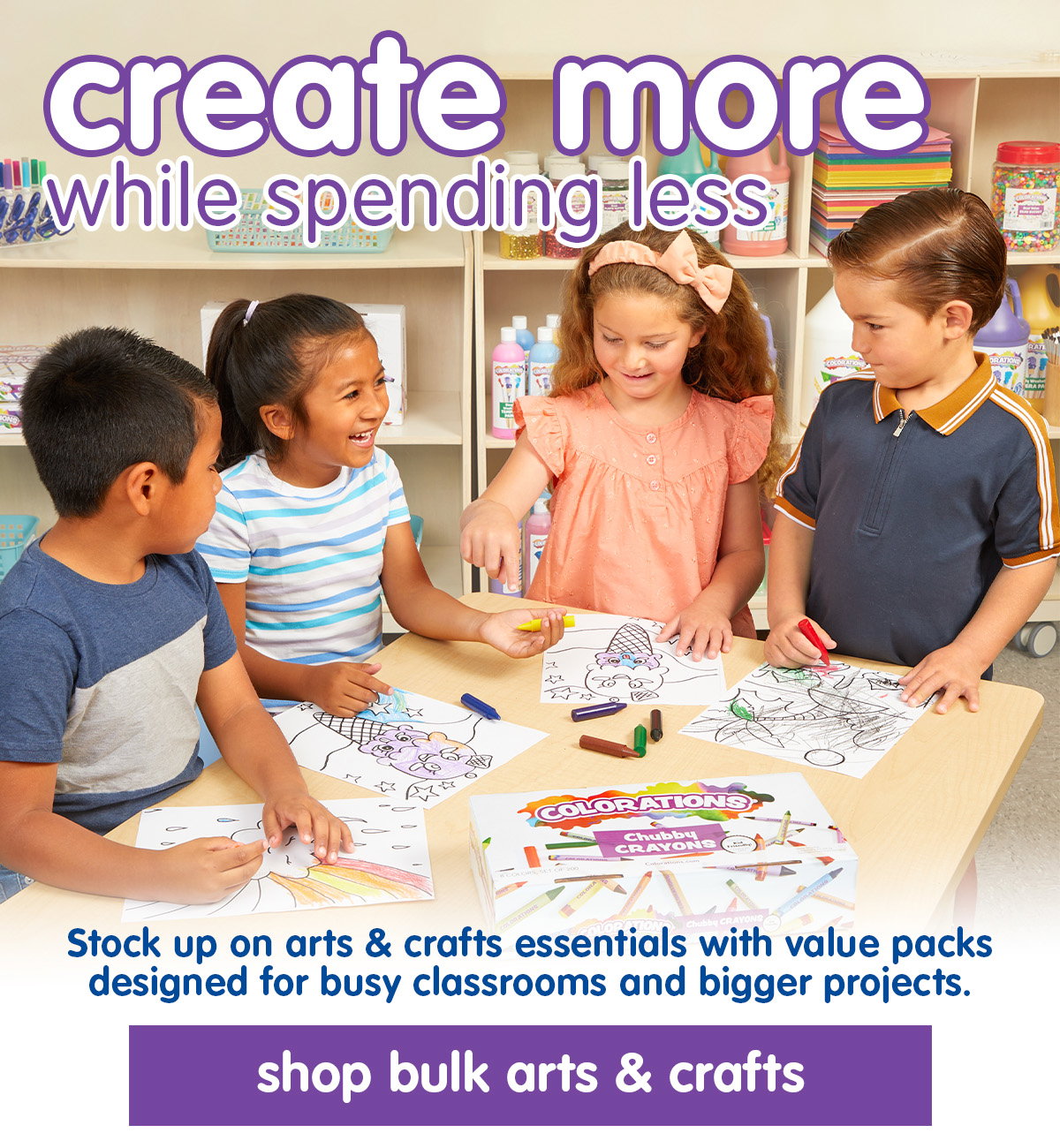 Create More While Spending Less - Shop Bulk Arts & Crafts