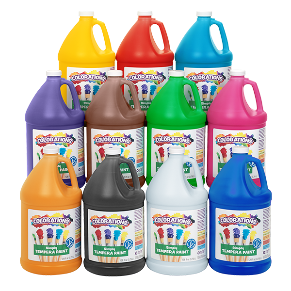 Colorations® Simply Tempera Paints, Gallons - Set of all 11