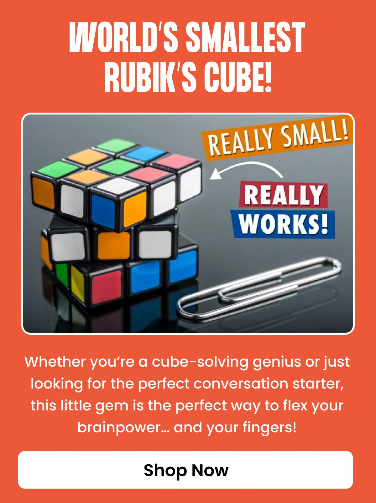 World’s Smallest Rubik’s Cube