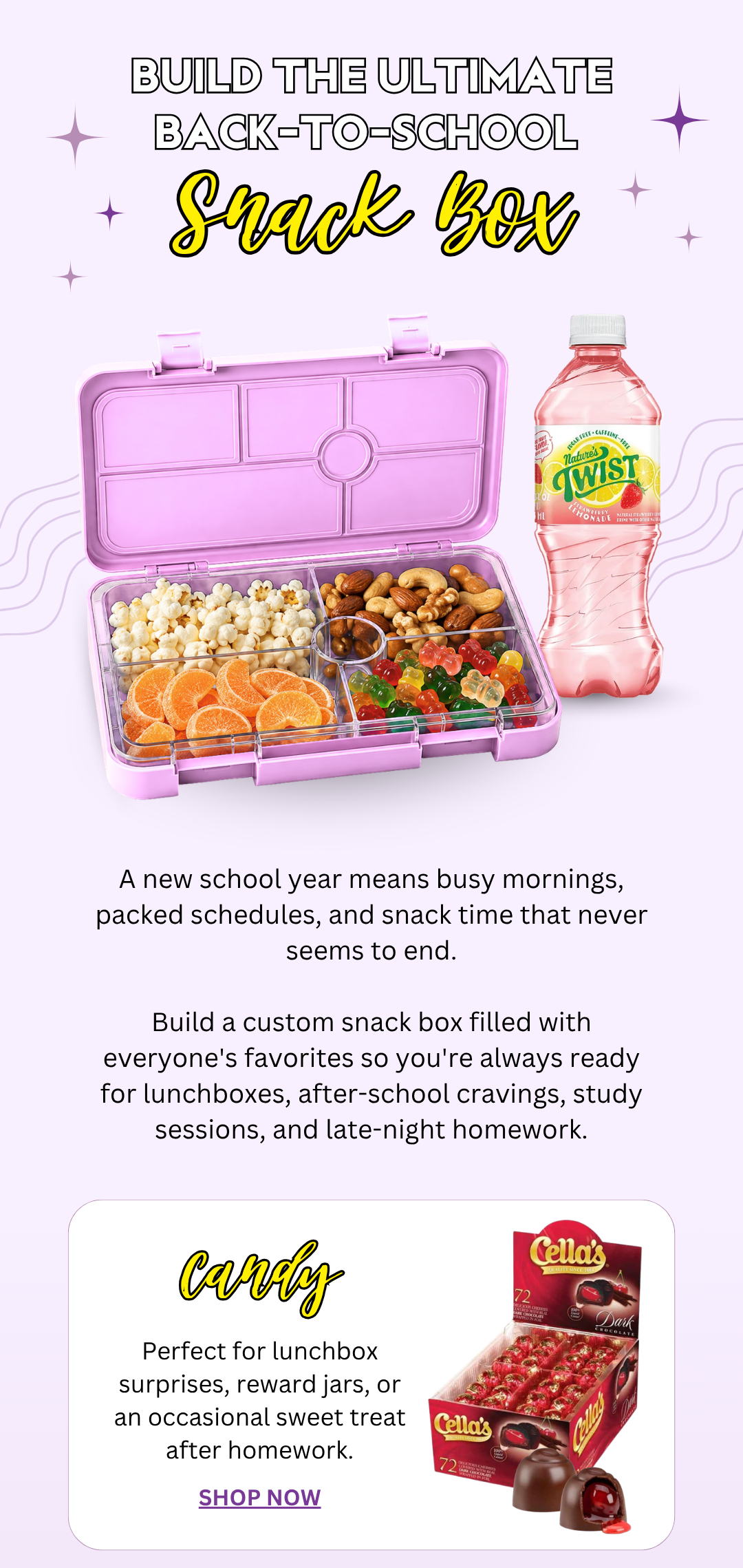 Build the Ultimate Back-to-School Snack Box