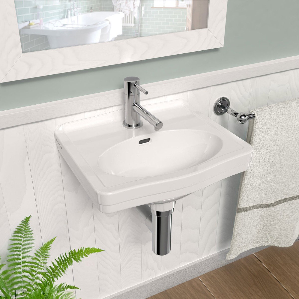 Image of Whitehaus Rectangular Wall Mount Basin