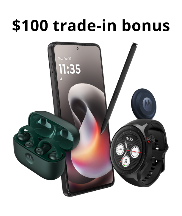 moto g stylus - 2026 (256GB) $100 trade-in bonus - moto buds loop, moto watch, and moto tag