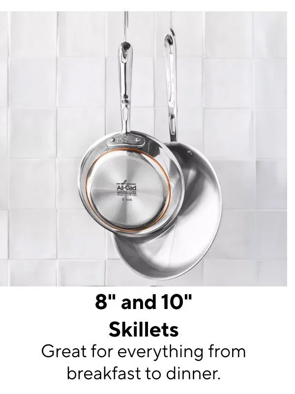 All-Clad D3 Stainless Steel Nonstick Skillets, 8