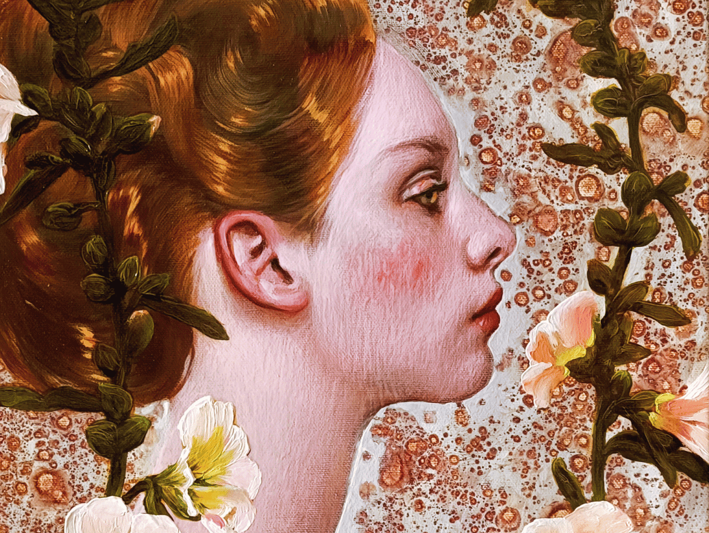 oil painting of a woman