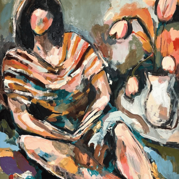 Book nook painting