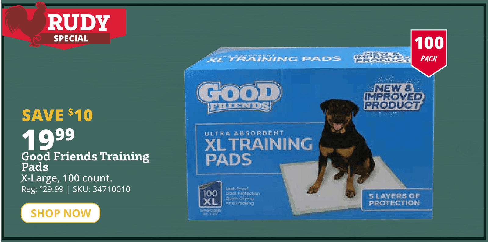 rudy gf training pads