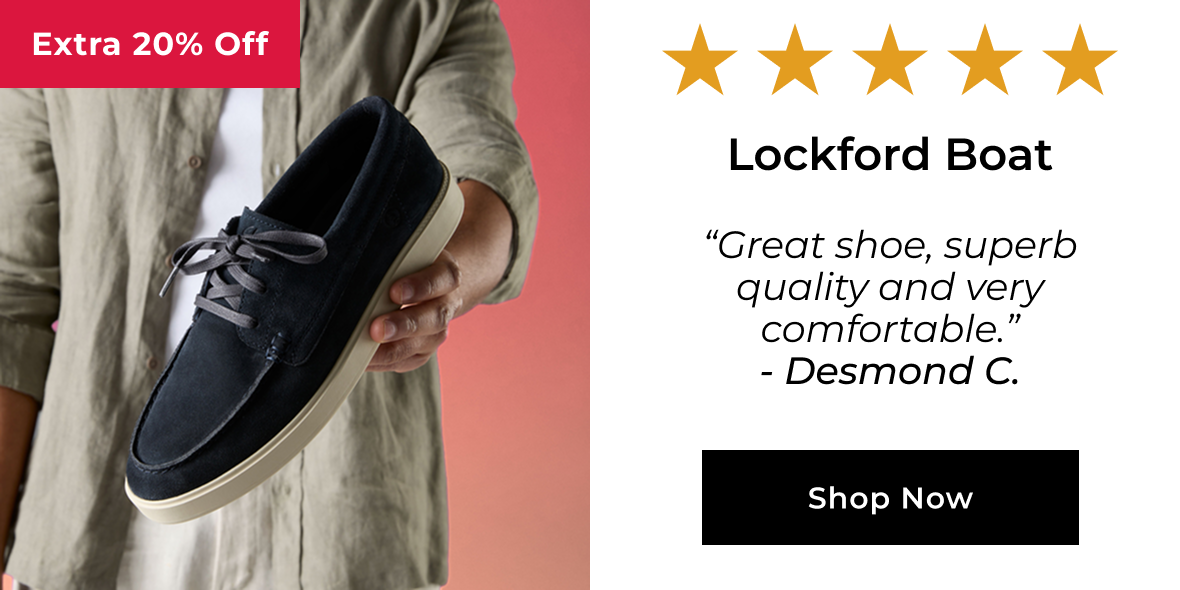 Lockford Boat | “Great shoe, superb quality and very comfortable.” - Desmond C.. | Shop Now