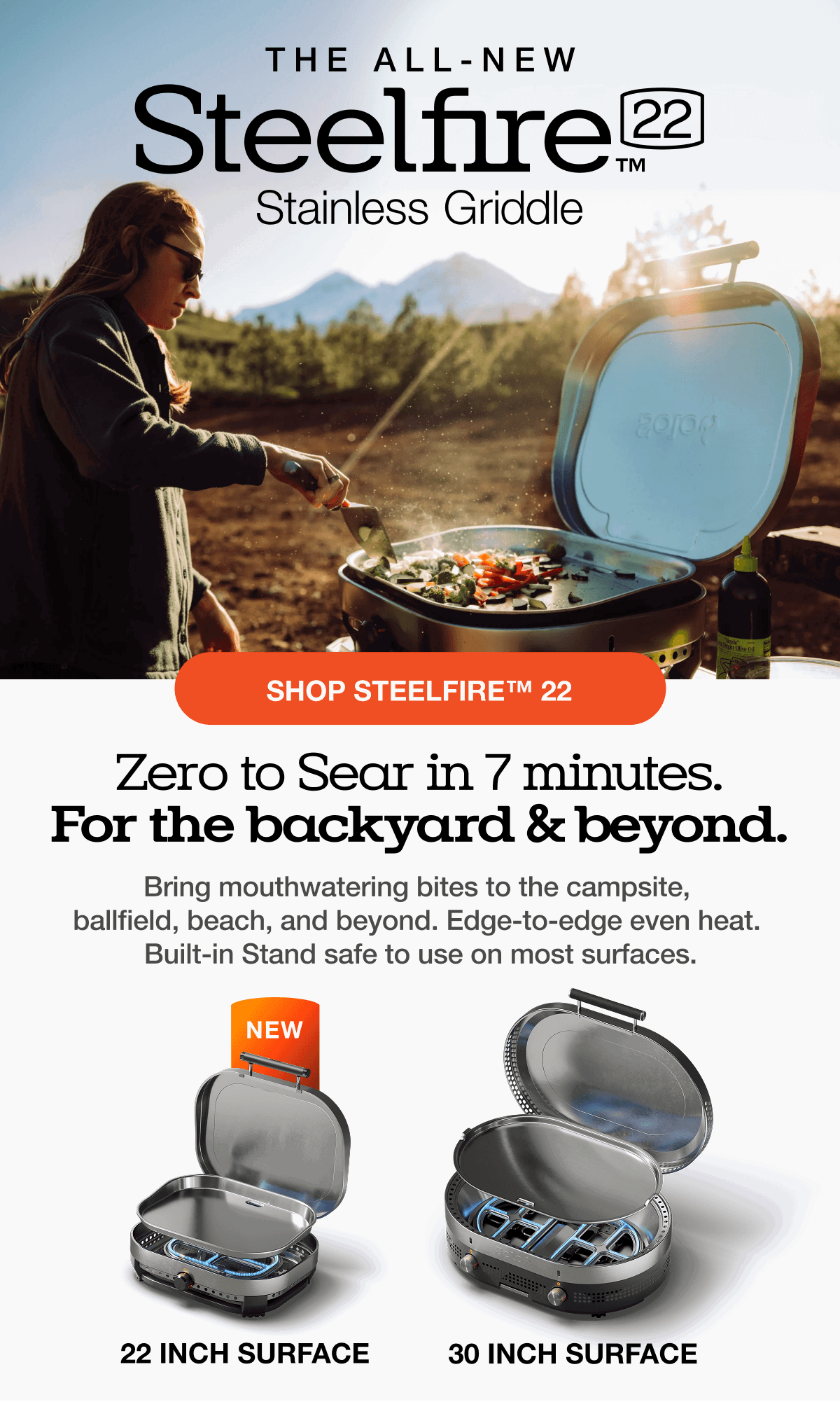 Shop Steelfire 22 Stainless Griddle