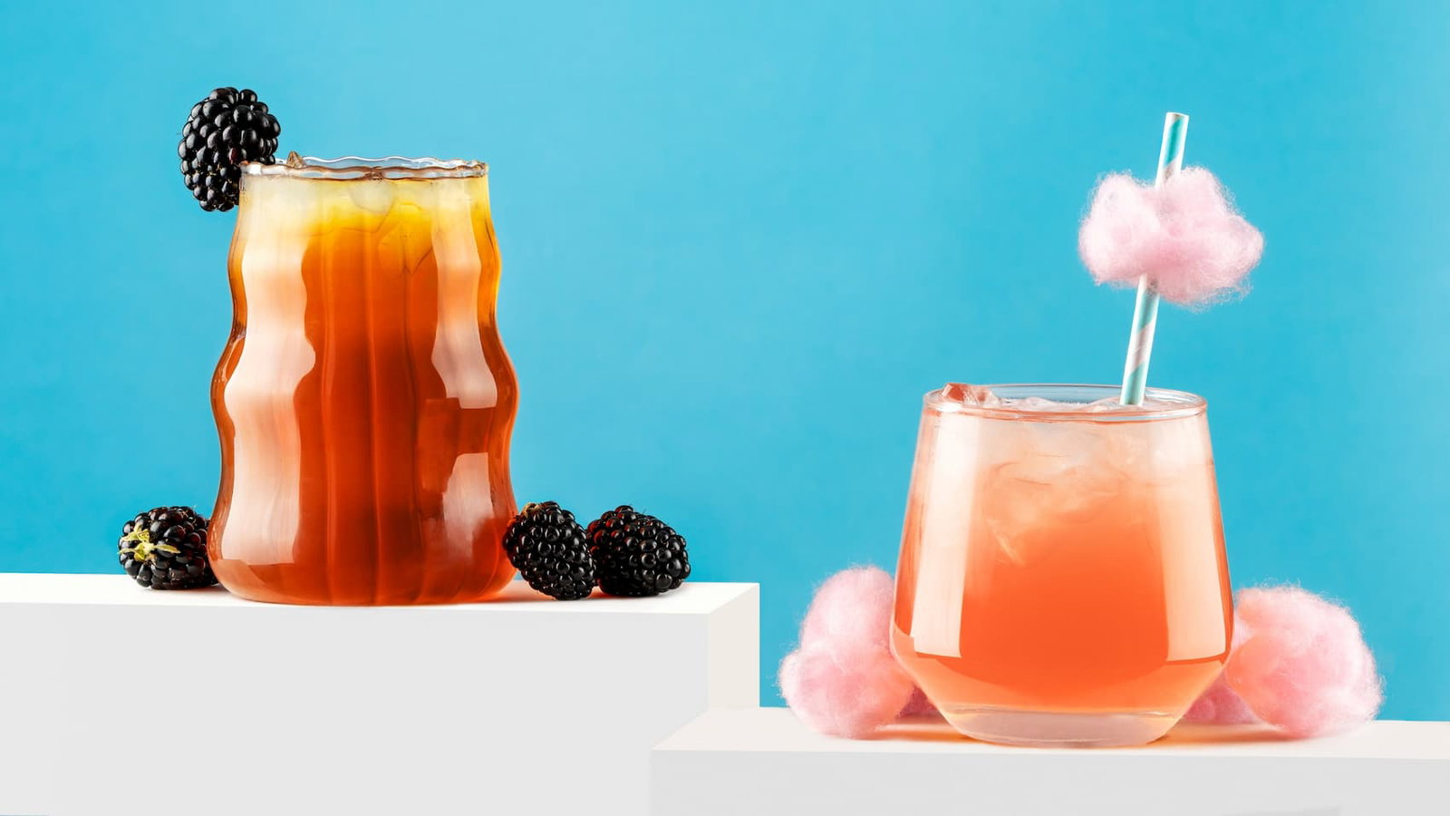 Blackberry Fig Black Tea and Cotton Candy Fruit Tea