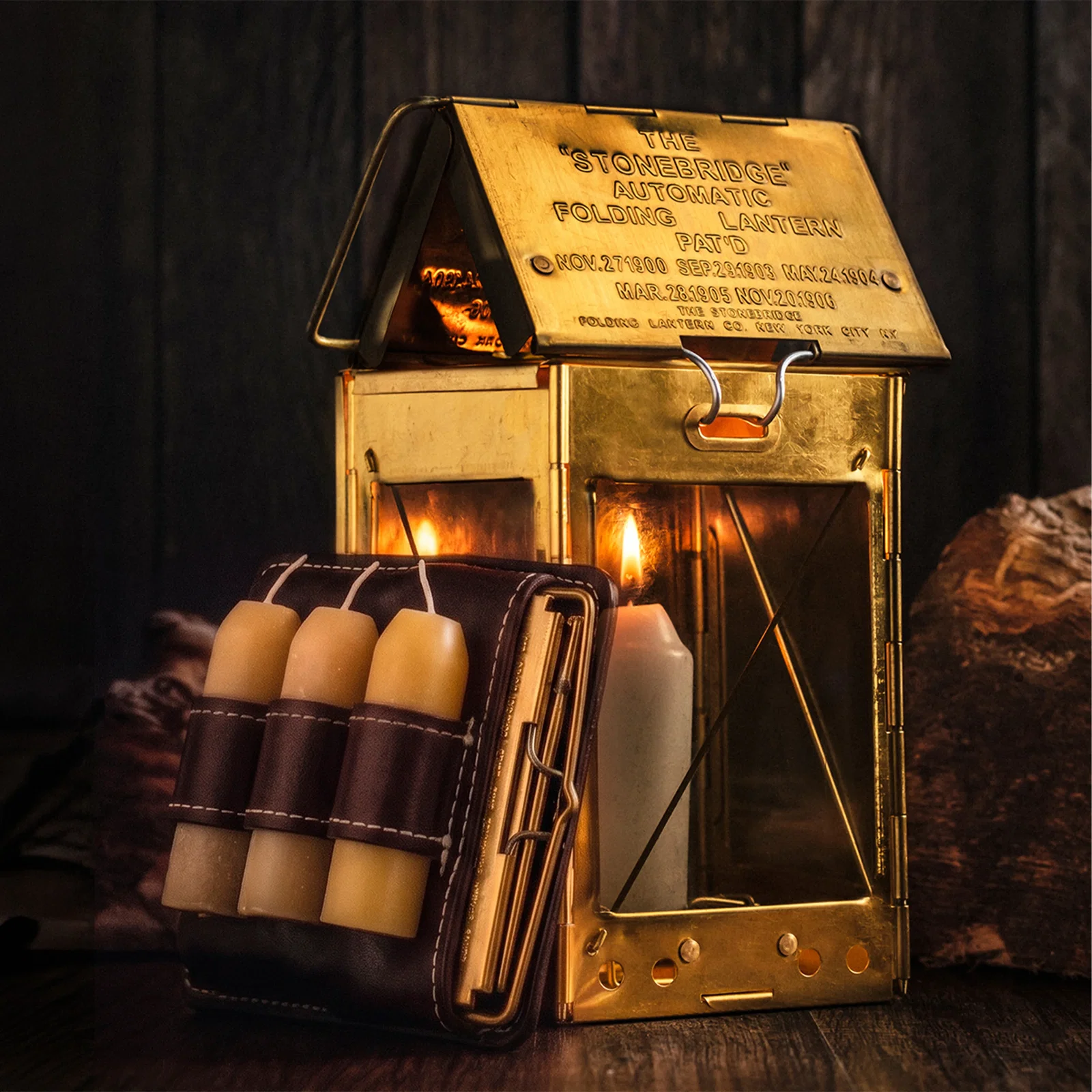 Image of Stonebridge Brass Lantern Complete Set