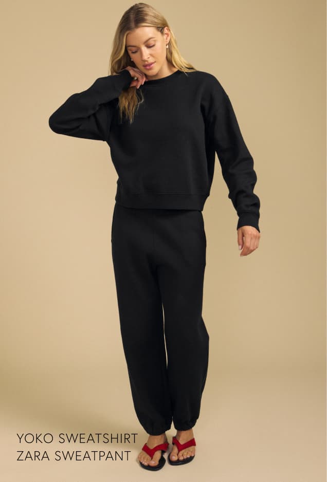 Image of model wearing Yoko in Navy. Image of model wearing Zara in Navy.