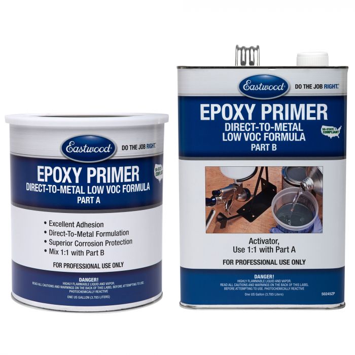 Eastwood Gray Epoxy Primer and Catalyst - for Automotive Car Paint - 2 Gallon Kit