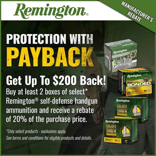 Remington Protection With Payback Rebate 2026