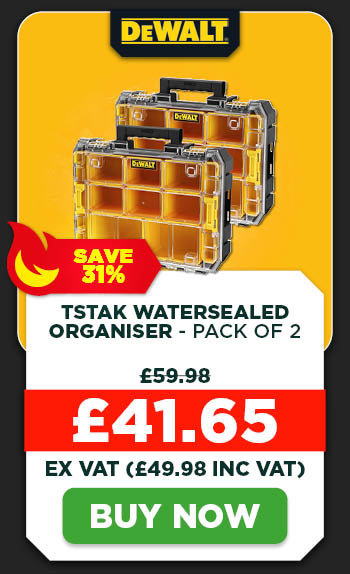 Dewalt DWST82968-1 TSTAK Watersealed Organiser - Pack of 2