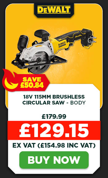 Dewalt DCS571N 18V XR 115mm Brushless Circular Saw - Body