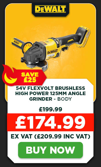Dewalt DCG418N 54V XR FLEXVOLT Brushless High Power 125mm Angle Grinder - Body