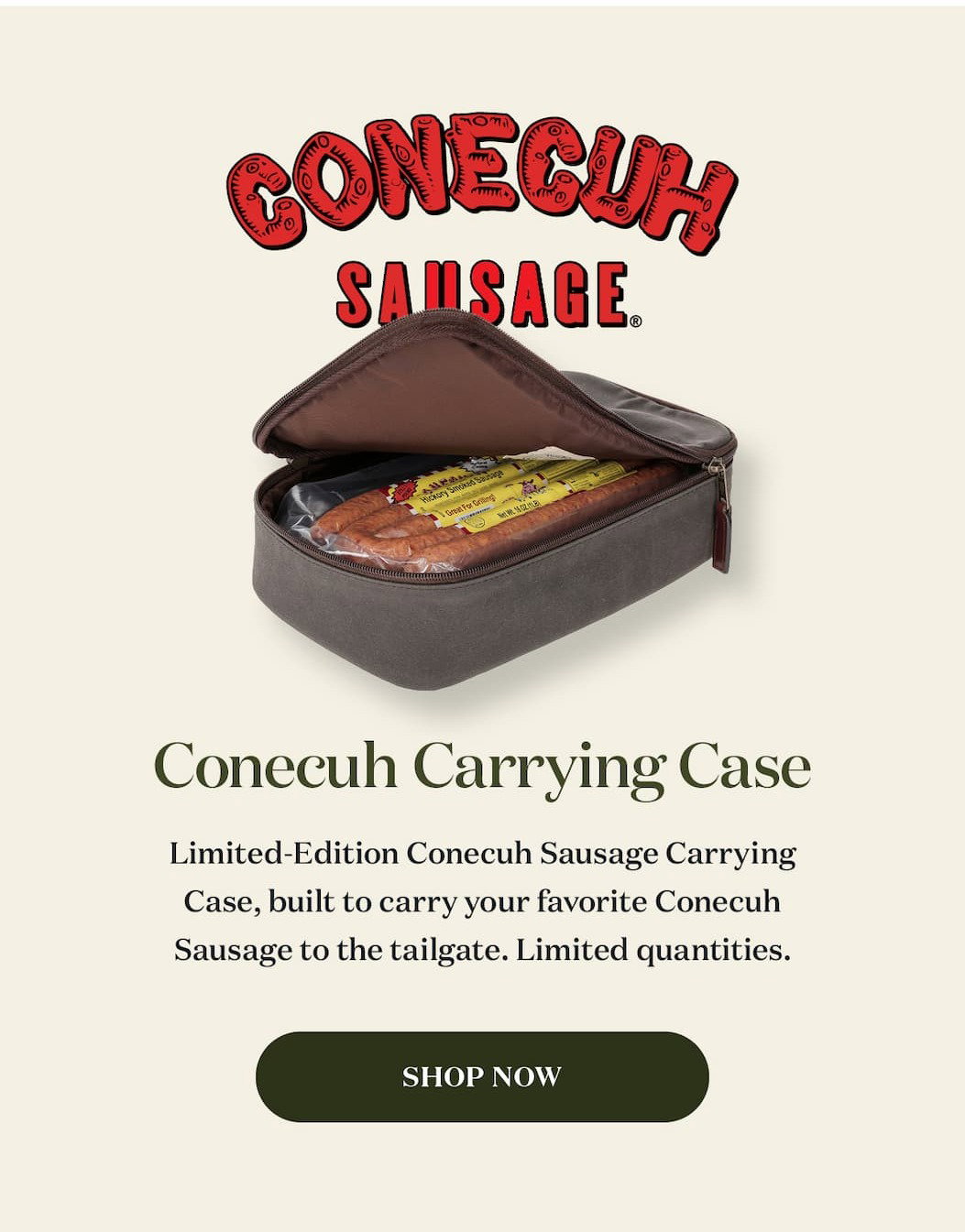 Conecuh Sausage Carrying Case