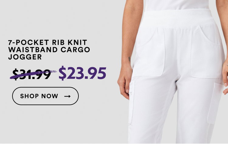 7-Pocket Rib Knit Waistband Cargo Jogger | $17.95 | Shop Now